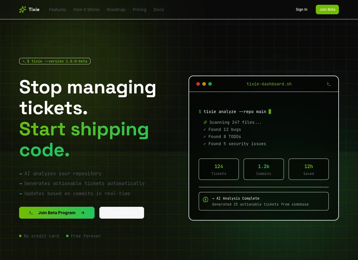Building Tixie — AI-Powered Ticket Management for Developers