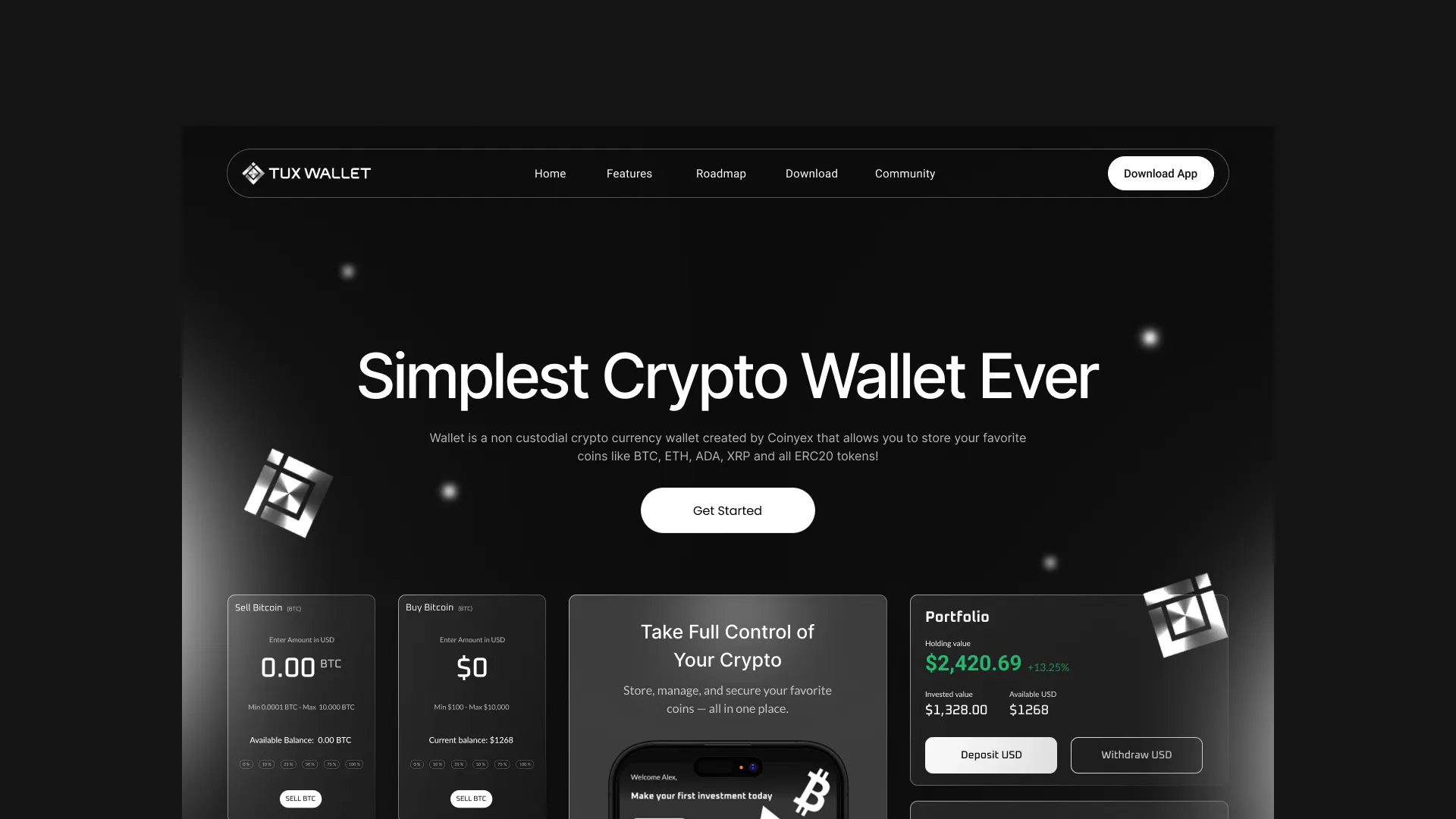Tux Wallet — Non-Custodial Crypto Wallet by Coinyex